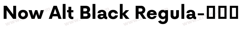 Now Alt Black Regula字体转换